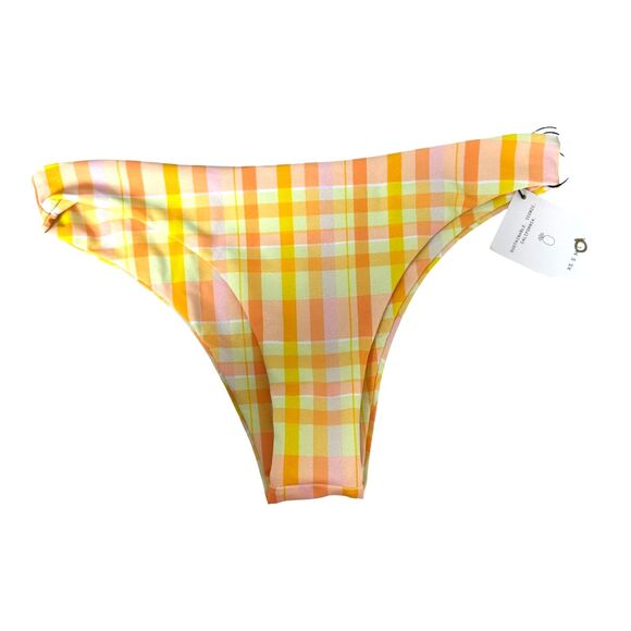 Skatie Dylan Suva Plaid Swim Bikini Bottoms Size Large NEW with Tags - Picture 2 of 8